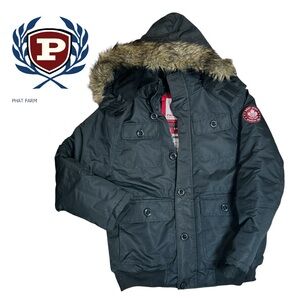 Phat Farm Men’s‎ Weather Gear Hooded Winter Coat - Size S